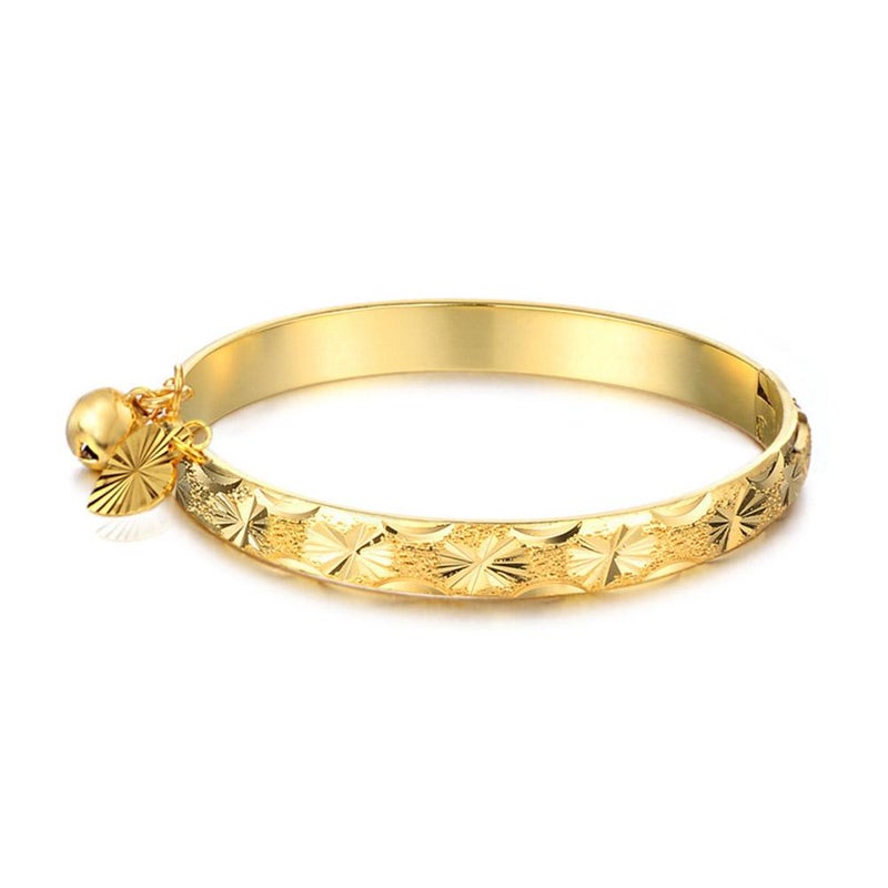 Korean style jewelry, children's bracelets, copper electroplated gold bracelets as gifts